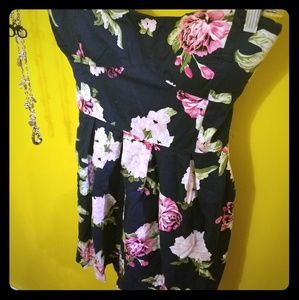 Rue 21 Navy Blue Peonie dress